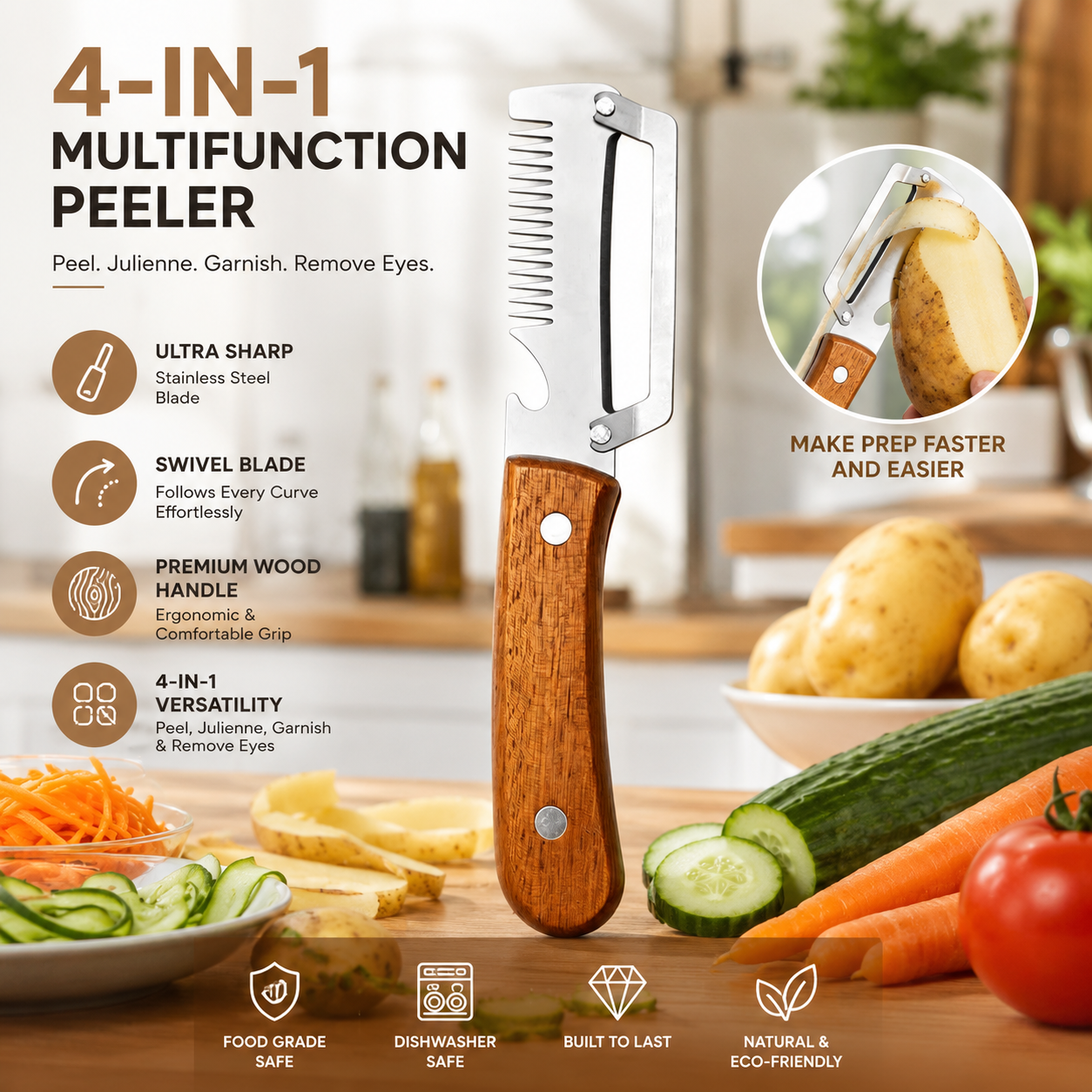 Buy 1 Get 1 Free✨Multi-Functional Vegetable Peeler for Kitchen