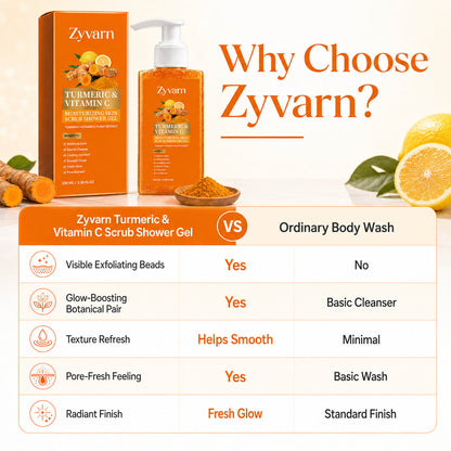 Turmeric & Vitamin C Moisturizing Skin Scrub Shower Gel