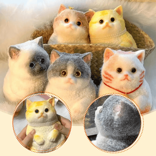Handmade Kitten Squeeze Relax Stress Release Toy