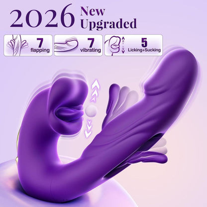 ❄️ Flash Sale 70% OFF 💋 2026 Upgraded Luvora™ 4-in-1 Flapping & Licking Vibrator
