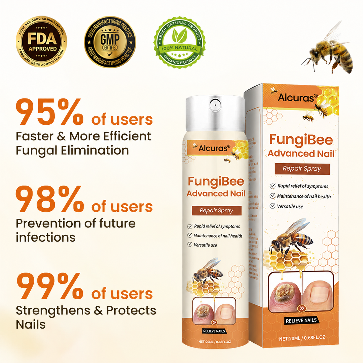 Alcuras® FungiBee Advanced Nail Repair Spray