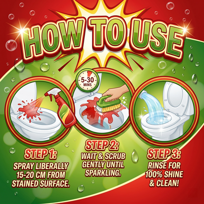 🎉Alcuras🔥Bathroom Cleaner for Tough Toilet & Sink Stains🛁