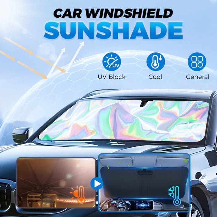 2026 Summer Hot Sale-💥2026 Foldable Anti-UV Windshield Sunshade