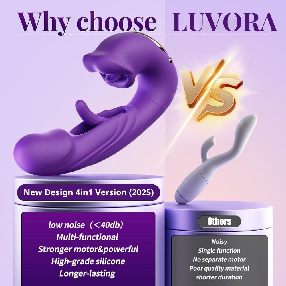 ❄️ Flash Sale 70% OFF 💋 2026 Upgraded Luvora™ 4-in-1 Flapping & Licking Vibrator