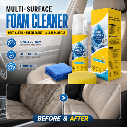 🔥4-in-1 Multi-Enzyme Foam Cleaner – Deep Clean Car, Kitchen, Bathroom & Sofa