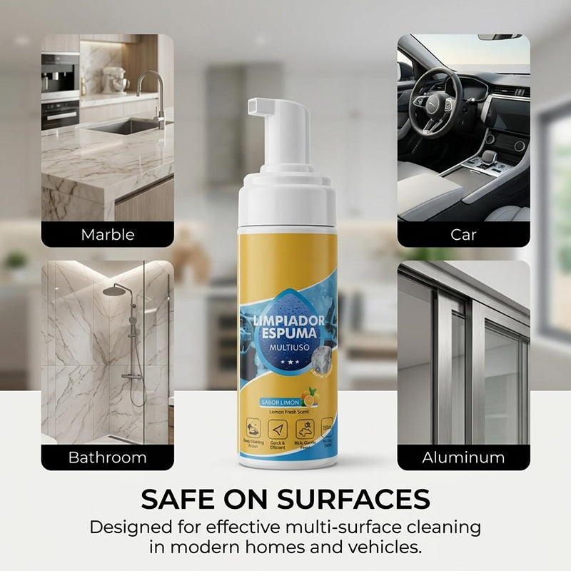 🔥4-in-1 Multi-Enzyme Foam Cleaner – Deep Clean Car, Kitchen, Bathroom & Sofa