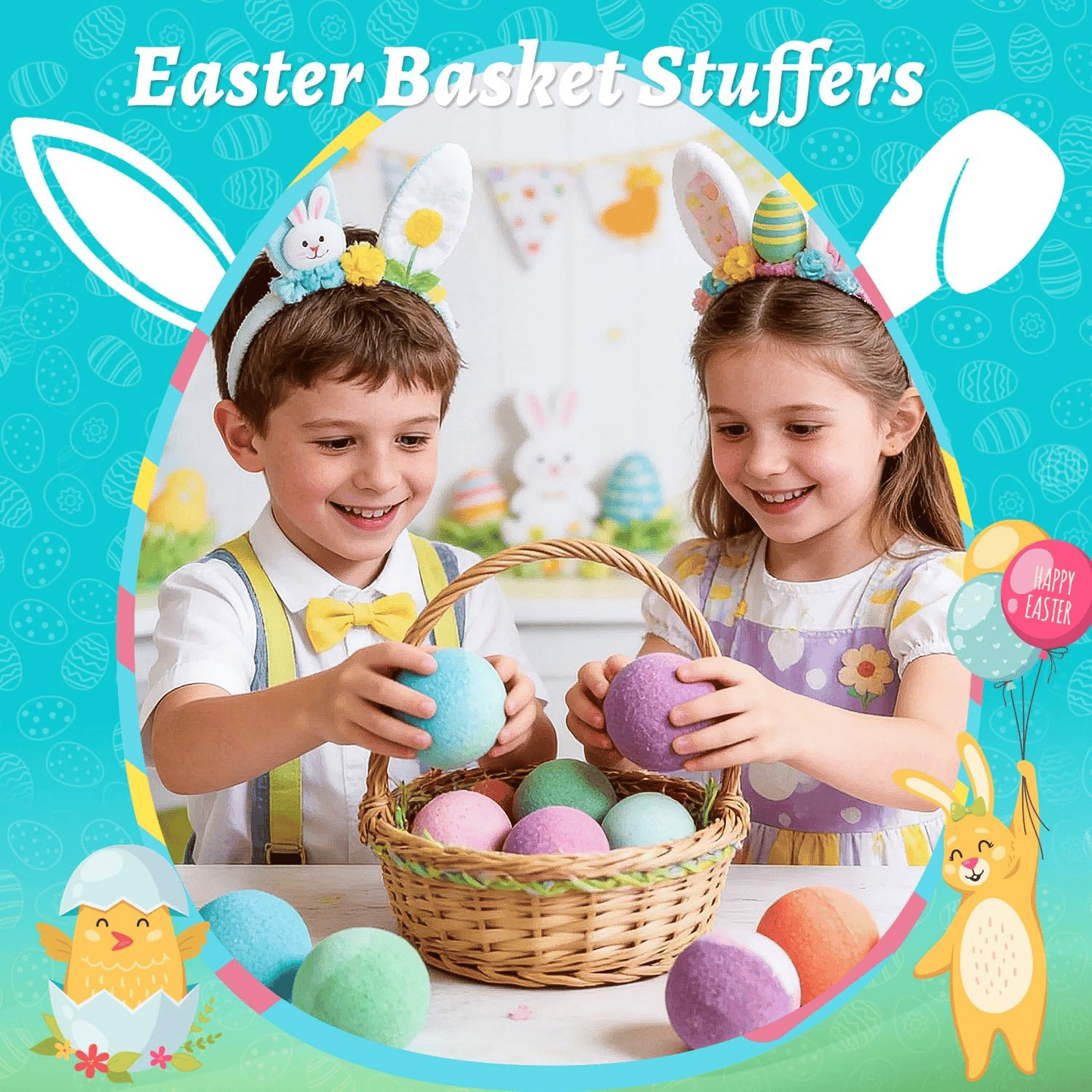 🔥 Natural Bath Bombs for Kids with Mega Bubbles & Surprise Inside🫧12 pcs[1 Box]