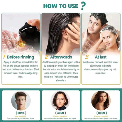 🔥The Black Instant 3-in-1 Hair Dye Shampoo
