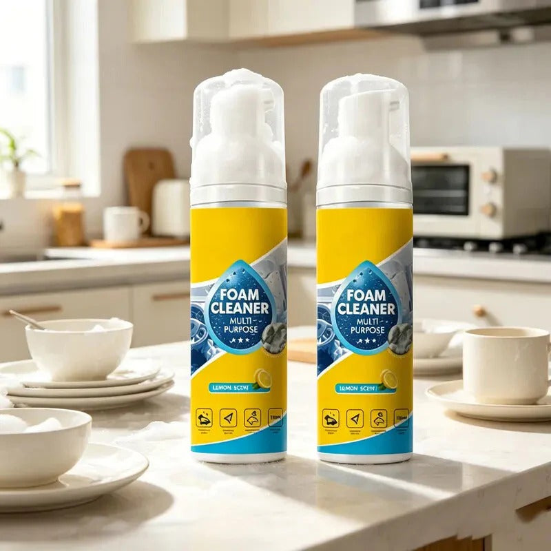 🔥4-in-1 Multi-Enzyme Foam Cleaner – Deep Clean Car, Kitchen, Bathroom & Sofa