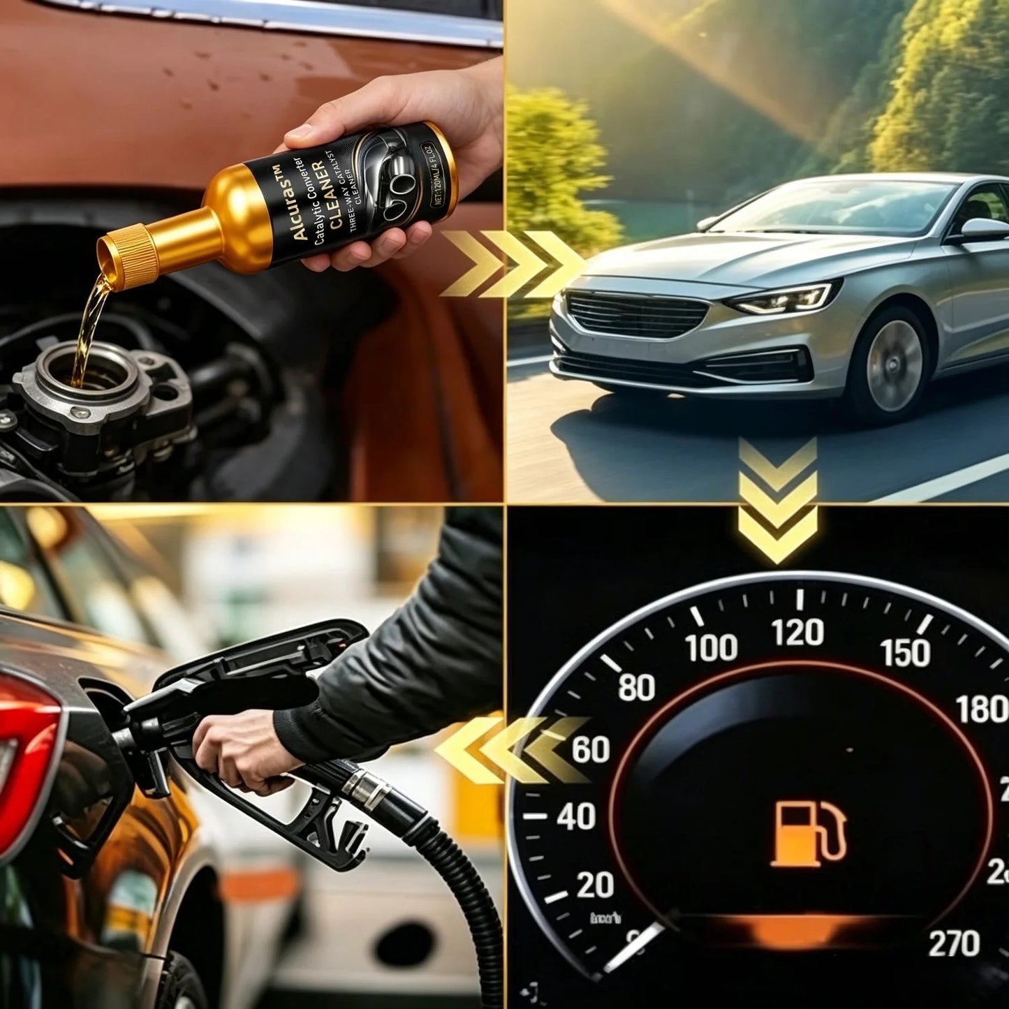 Alcuras™ Automotive Catalytic Converter Cleaner for Exhaust Care