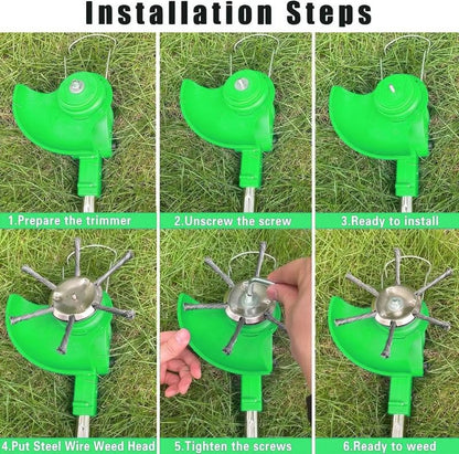 🎁Hot Sale 49% OFF🔥Universal Steel Wire Trimmer Head Replacement-Heavy-Duty Weed Brush Cutter