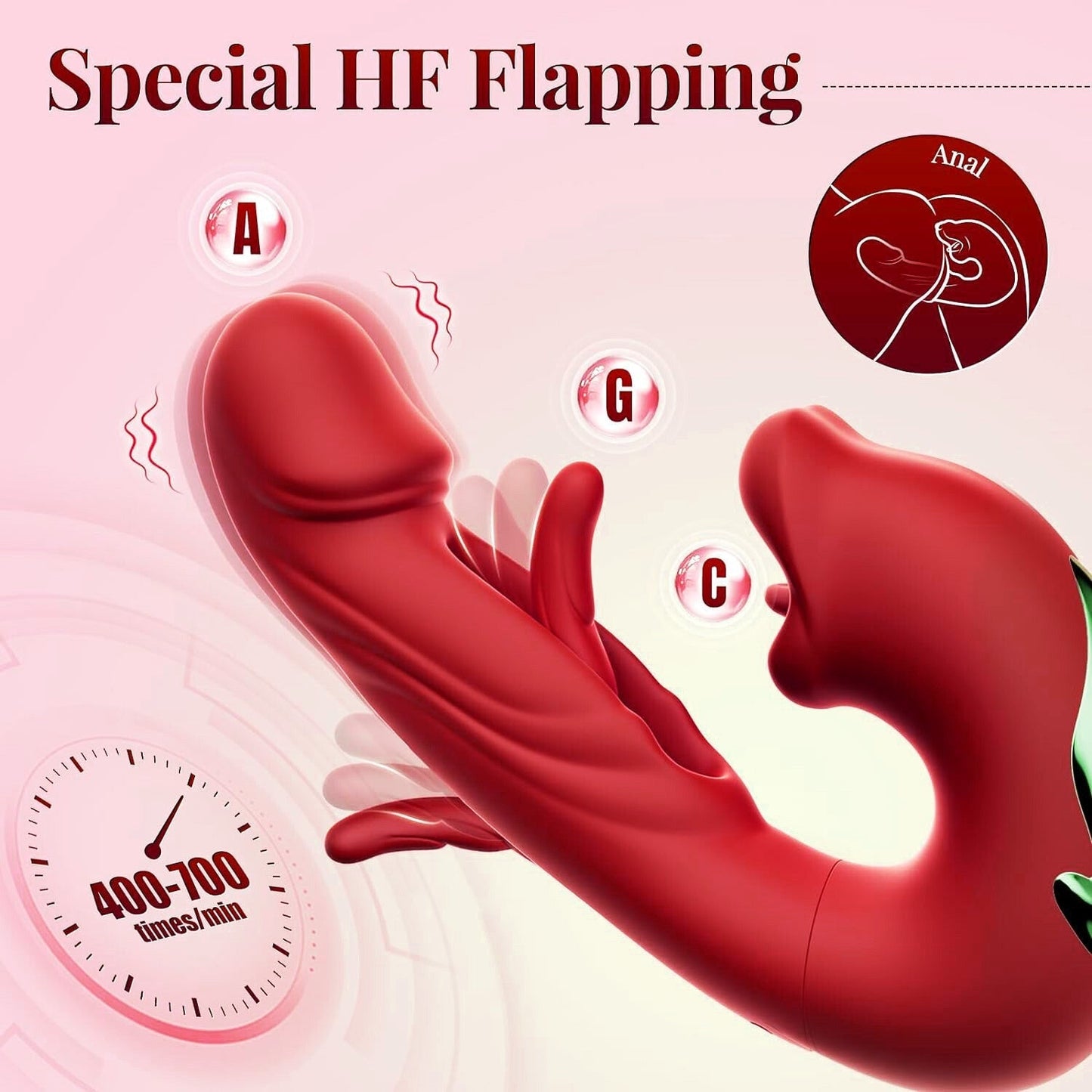 ❄️ Flash Sale 70% OFF 💋 2026 Upgraded Luvora™ 4-in-1 Flapping & Licking Vibrator