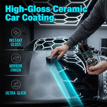 High gloss hydrophobic nanoceramic coating spray