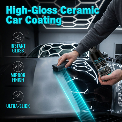 High gloss hydrophobic nanoceramic coating spray