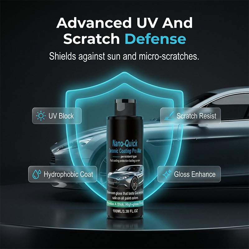 High gloss hydrophobic nanoceramic coating spray