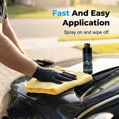 High gloss hydrophobic nanoceramic coating spray