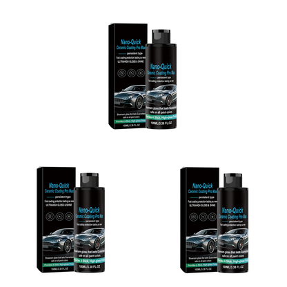 High gloss hydrophobic nanoceramic coating spray